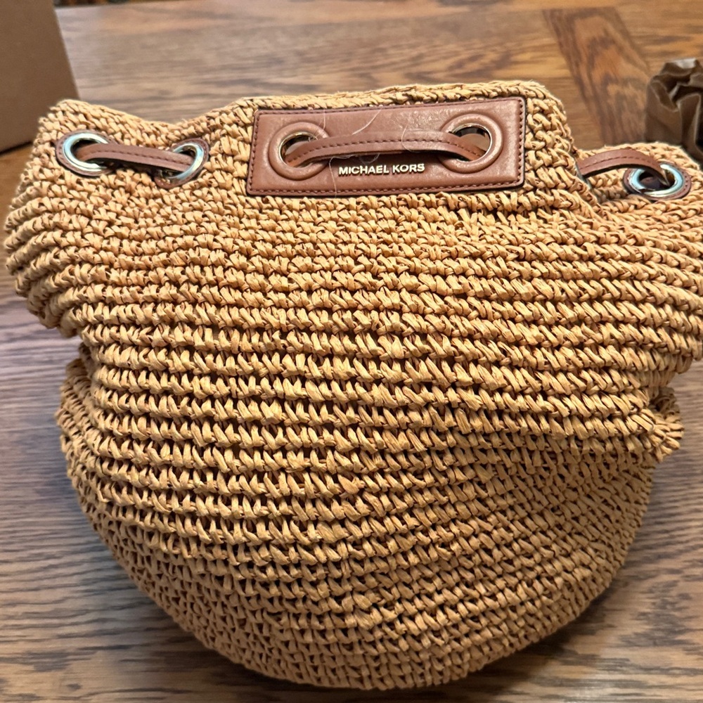 Michael Kors Brown Woven Tote